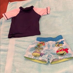 Swim shirt and bottoms